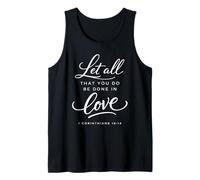 Let All That You Do Be Done in Love Verse de la Bible Corinthiens Débardeur