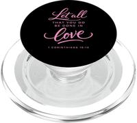 Let All That You Do Be Done in Love Verse de la Bible Corinthiens PopSockets PopGrip pour MagSafe