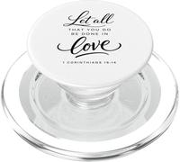 Let All That You Do Be Done in Love Verse de la Bible Corinthiens PopSockets PopGrip pour MagSafe