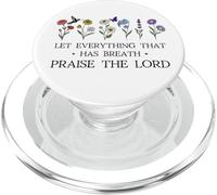 Let Everything That Has Breath Praise The Lord Christian God PopSockets PopGrip pour MagSafe