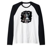 Let Freedom Ring 4th USA 250th Liberty Bell Glitch Manche Raglan
