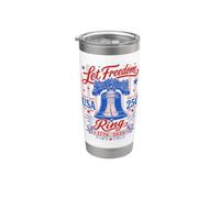 Let Freedom Ring Bell 4 juillet Gobelet isotherme en acier inoxydable double paroi