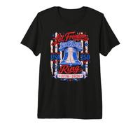 Let Freedom Ring Bell 4 Juillet T-Shirt Haut de Gamme