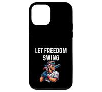 Let Freedom Swing Baseball Player - Mullet Lunettes de Soleil Drapeau Coque pour iPhone 12 Mini