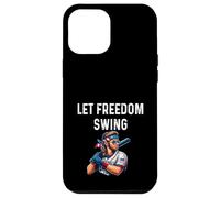 Let Freedom Swing Baseball Player - Mullet Lunettes de Soleil Drapeau Coque pour iPhone 12 Pro Max