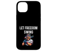 Let Freedom Swing Baseball Player - Mullet Lunettes de Soleil Drapeau Coque pour iPhone 14 Plus