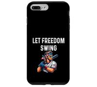 Let Freedom Swing Baseball Player - Mullet Lunettes de Soleil Drapeau Coque pour iPhone 7 Plus/8 Plus