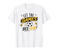 Let Games Bee-gin Soccer Lover Funny Athletic Style T-Shirt