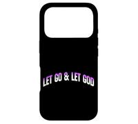 Let Go & Let God Message inspirant Serenity Coque pour iPhone 17 Pro