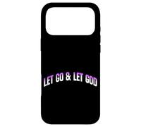 Let Go & Let God Message inspirant Serenity Coque pour iPhone 17 Pro Max