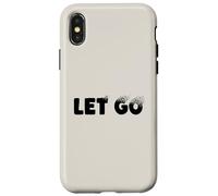 Let Go, Minimalist Typographic Metaphor Design Coque pour iPhone X/XS