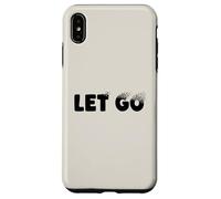 Let Go, Minimalist Typographic Metaphor Design Coque pour iPhone XS Max