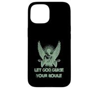 Let God Guide Your Soul Ange Ailes Spirituel Divin Coque pour iPhone 15