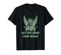 Let God Guide Your Soul Ange Ailes Spirituel Divin T-Shirt Graphique avec Valeur