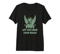 Let God Guide Your Soul Ange Ailes Spirituel Divin T-Shirt Haut de Gamme