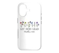 Let God Lead Women Bible Verse Matthew 19:26 Christian Faith Coque pour iPhone 17