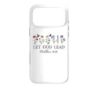 Let God Lead Women Bible Verse Matthew 19:26 Christian Faith Coque pour iPhone 17 Pro Max