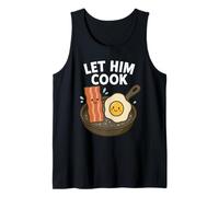 Let Him Cook - Meme de petit déjeuner kawaii Funny Bacon and Egg Débardeur