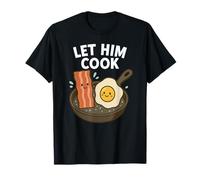 Let Him Cook - Meme de petit déjeuner kawaii Funny Bacon and Egg T-Shirt
