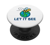 Let It Bee Earth Day est Un passionné d'abeilles de Save The Planet PopSockets PopGrip Adhésif