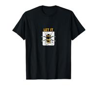 Let It Bee (édition Gris été Effet Vieilli) T-Shirt Graphique avec Valeur