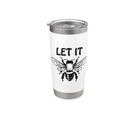 Let it Bee Sign,Be Kind Queen Bee Lovers Bee Kind Bee Design Gobelet isotherme en acier inoxydable double paroi