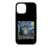 Let it Gogh Funny Van Gogh Starry Night Raccoon Coque pour iPhone 12 Pro Max