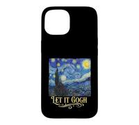 Let It Gogh Peinture Amusante Histoire de la Nuit étoilée Coque pour iPhone 15