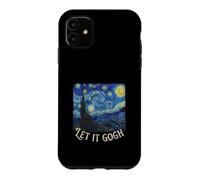 Let It Gogh Peinture d'histoire Amusante Nuit étoilée Coque pour iPhone 11