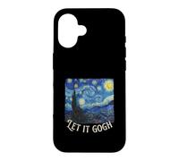 Let It Gogh Peinture d'histoire Amusante Nuit étoilée Coque pour iPhone 16