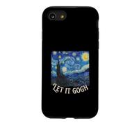 Let It Gogh Peinture d'histoire Amusante Nuit étoilée Coque pour iPhone SE (2020) / 7/8