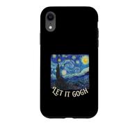 Let It Gogh Peinture d'histoire Amusante Nuit étoilée Coque pour iPhone XR