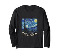 Let It Gogh Peinture d'histoire Amusante Nuit étoilée Manche Longue