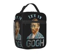 Let It Gogh Vincent Van Gogh Sacs à Lunch isothermes Conteneur à Lunch étanche Sac Isotherme Fourre-Tout Boîte à Lunch Bureau Voyage Hommes Femmes