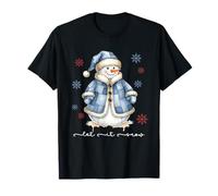 Let-It Snow Bonhomme de Neige Vibes Noël Chute de Neige Joyeuse T-Shirt