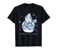 Let-It Snow Bonhomme de Neige Vibes Noël Chute de Neige ludique T-Shirt
