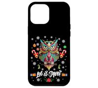 Let It Snow Cool Christmas Night Owl Illustration Graphic Coque pour iPhone 12 Pro Max