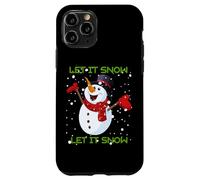 Let it Snow Cute Christmas Funny Christmas Holiday Snowman Dit Coque pour iPhone 11 Pro