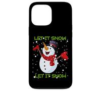 Let it Snow Cute Christmas Funny Christmas Holiday Snowman Dit Coque pour iPhone 13 Pro Max