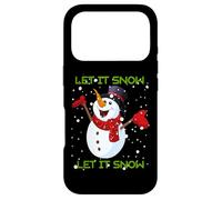 Let it Snow Cute Christmas Funny Christmas Holiday Snowman Dit Coque pour iPhone 17 Pro