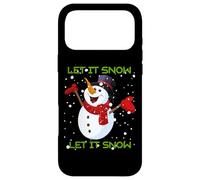 Let it Snow Cute Christmas Funny Christmas Holiday Snowman Dit Coque pour iPhone 17 Pro Max