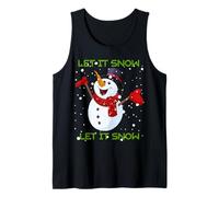 Let it Snow Cute Christmas Funny Christmas Holiday Snowman Dit Débardeur