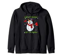 Let it Snow Cute Christmas Funny Christmas Holiday Snowman Dit Sweat à Capuche