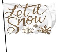 Let It Snow Flag 0,9 x 1,5 m Impression simple face Welcome Family Flag Banner