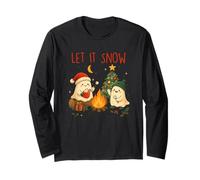 Let It Snow Jolis fantômes Autour du feu de Camp Manche Longue