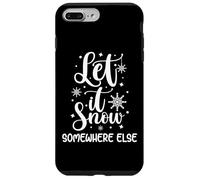 Let It Snow Somewhere Else Chapeau d'hiver Amusant avec Inscription « I Hate Cold » Coque pour iPhone 7 Plus/8 Plus