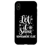 Let It Snow Somewhere Else Chapeau d'hiver Amusant avec Inscription « I Hate Cold » Coque pour iPhone XS Max