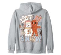 Let It Snow Winter Holiday Saying for Snow Lovers Sweat à Capuche