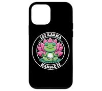 Let Karma Handle It Grenouille Méditante Lotus Zen Yoga Coque pour iPhone 12 Mini