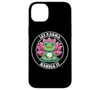 Let Karma Handle It Grenouille Méditante Lotus Zen Yoga Coque pour iPhone 14 Plus